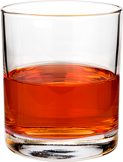 glass of straight bourbon