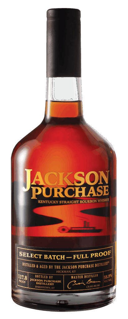 Jackson Purchase Kentucky Straight Bourbon Whiskey Select Batch - full proof bottle
